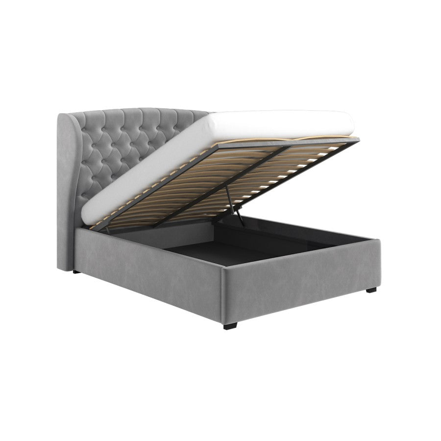 Pat Venetia, material catifelat gri antracit, dimensiuni multiple