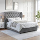 Pat Venetia, material catifelat gri antracit, dimensiuni multiple