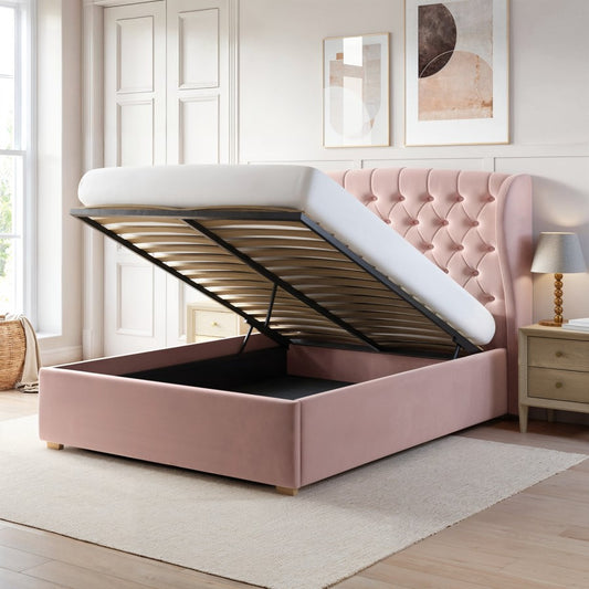 Pat Venetia, material catifelat roz, dimensiuni multiple