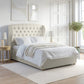Pat Venetia, material catifelat crem, dimensiuni multiple