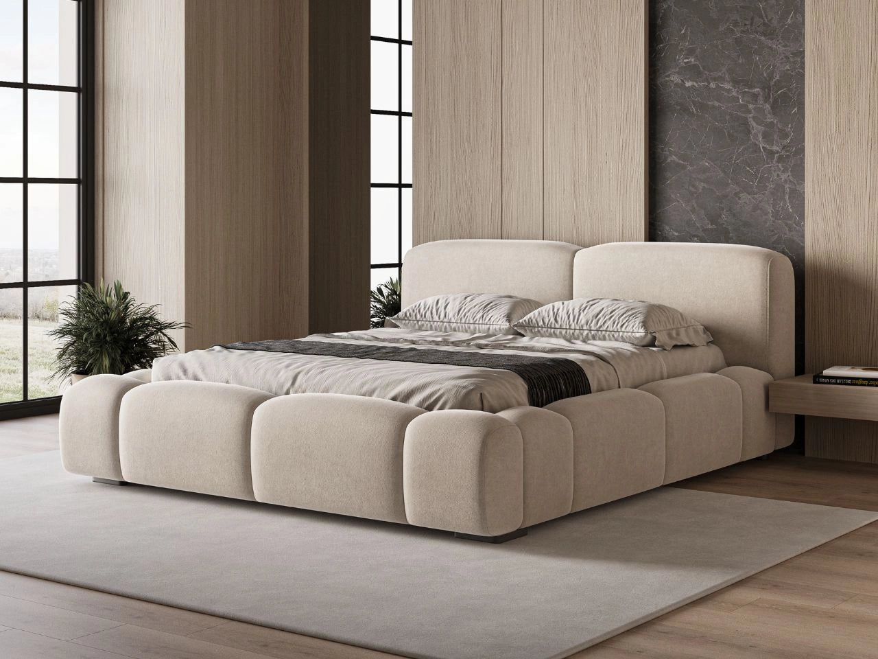 Pat Verona, catifea gri, dimensiuni multiple