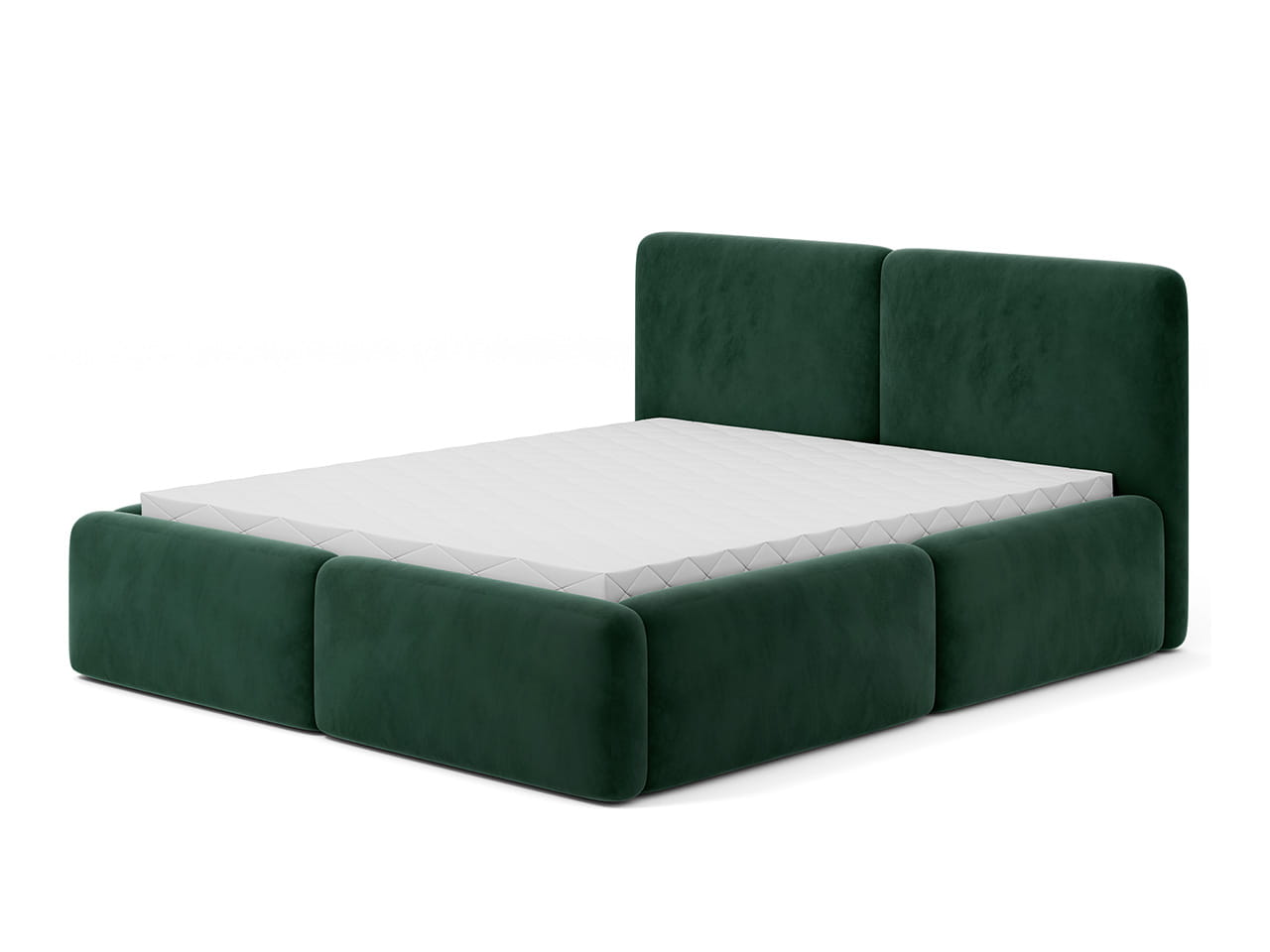 Pat matrimonial Imperio, verde, design unic, dimensiuni multiple
